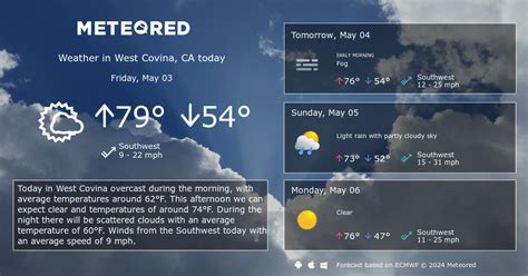 weather in west covina today